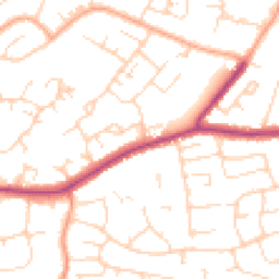 Daytime road noise heatmap for CM13 1BP