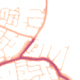 Daytime road noise heatmap for CM13 1DN
