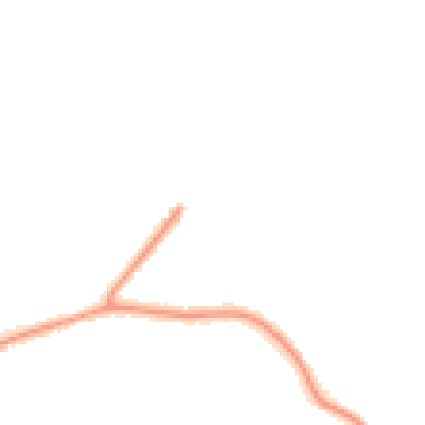 Night-time road noise heatmap for CM13 1DN