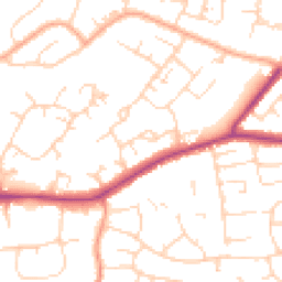Daytime road noise heatmap for CM13 1JP