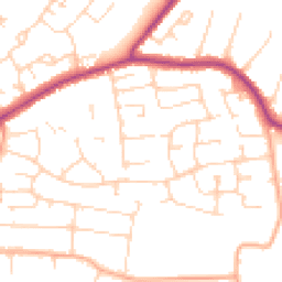Daytime road noise heatmap for CM13 1NG