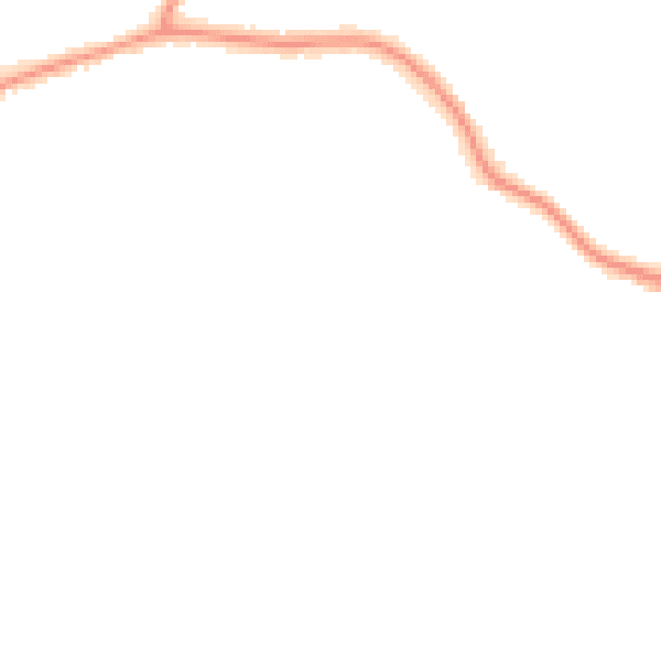 Night-time road noise heatmap for CM13 1RF