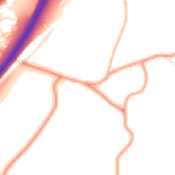 Daytime road noise heatmap for CM13 1UH
