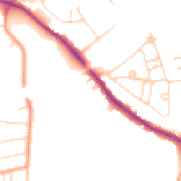 Daytime road noise heatmap for CM13 2AH