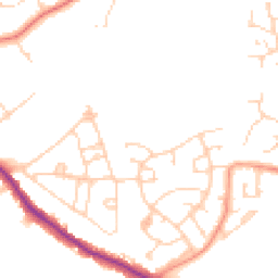 Daytime road noise heatmap for CM13 2EP