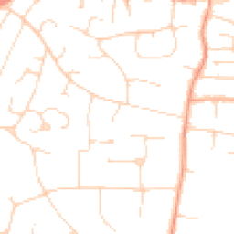 Daytime road noise heatmap for CM13 2PA