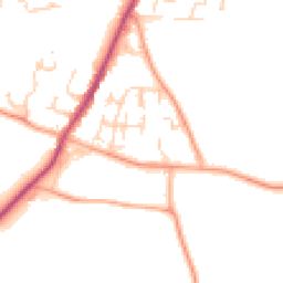 Daytime road noise heatmap for CM13 3DE