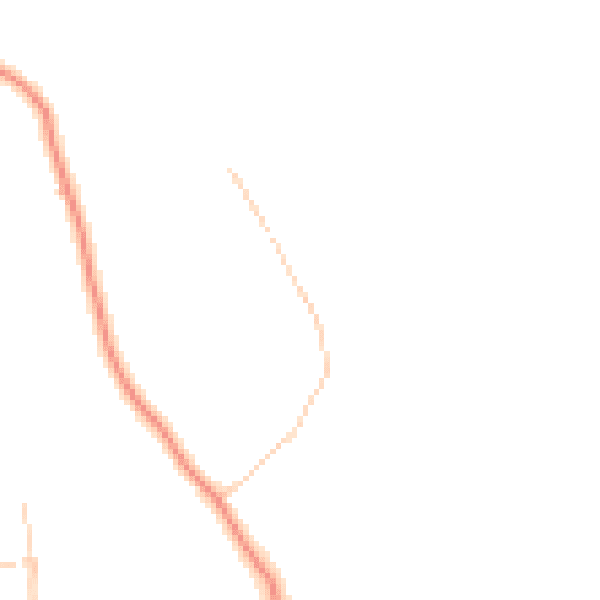 Daytime road noise heatmap for CM13 3EG