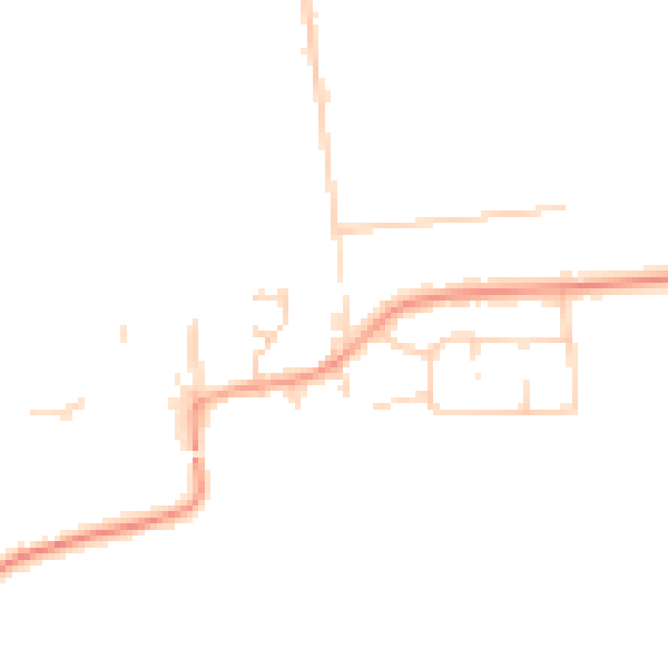 Daytime road noise heatmap for CM13 3FE