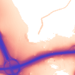 Daytime road noise heatmap for CM13 3JT