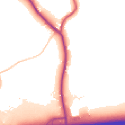 Daytime road noise heatmap for CM13 3LA