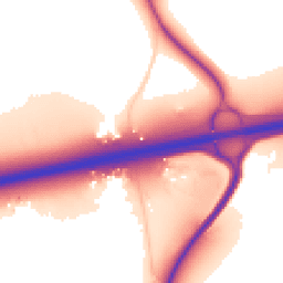 Daytime road noise heatmap for CM13 3LJ