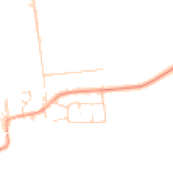 Daytime road noise heatmap for CM13 3LZ