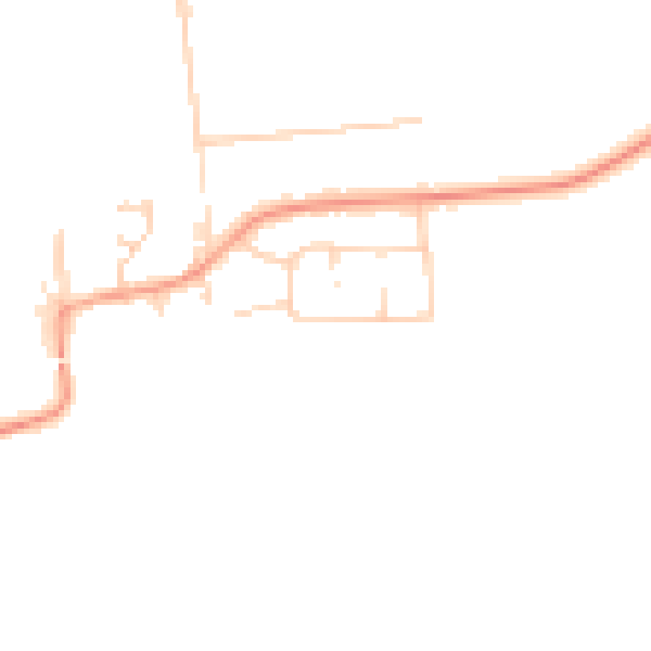 Daytime road noise heatmap for CM13 3NG