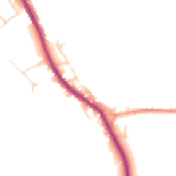 Daytime road noise heatmap for CM13 3PZ