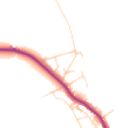 Daytime road noise heatmap for CM13 3QU