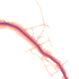 Daytime road noise heatmap for CM13 3QX