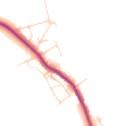 Daytime road noise heatmap for CM13 3RB