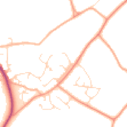 Daytime road noise heatmap for CM15 0BD