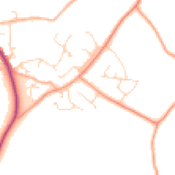 Daytime road noise heatmap for CM15 0BL