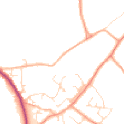 Daytime road noise heatmap for CM15 0DW