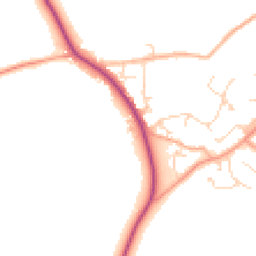 Daytime road noise heatmap for CM15 0FA