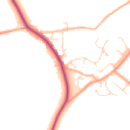 Daytime road noise heatmap for CM15 0FJ