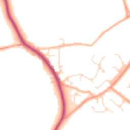Daytime road noise heatmap for CM15 0XL