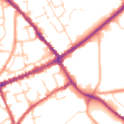 Daytime road noise heatmap for CM15 8AP