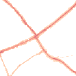 Night-time road noise heatmap for CM15 8AP