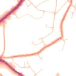 Daytime road noise heatmap for CM15 8DD