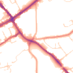 Daytime road noise heatmap for CM15 8EB