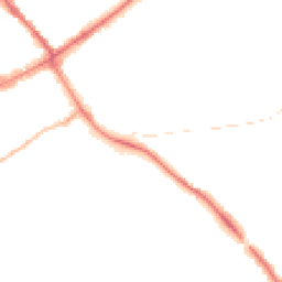 Night-time road noise heatmap for CM15 8GA