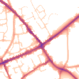 Daytime road noise heatmap for CM15 9AU