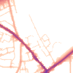 Daytime road noise heatmap for CM15 9BQ