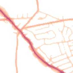 Daytime road noise heatmap for CM15 9JS