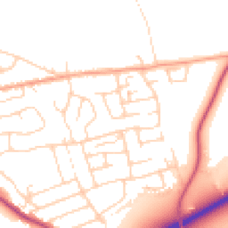 Daytime road noise heatmap for CM15 9QF