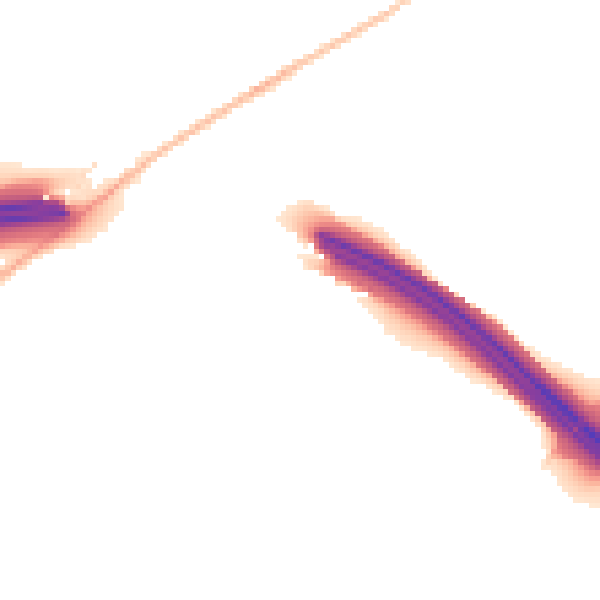 Night-time road noise heatmap for CM16 4EE