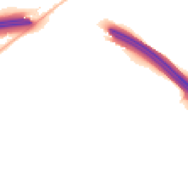 Night-time road noise heatmap for CM16 4EF