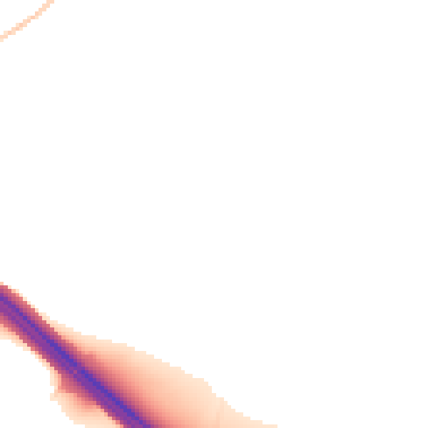 Night-time road noise heatmap for CM16 4JU