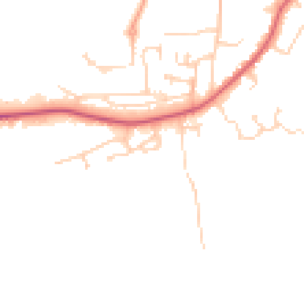 Daytime road noise heatmap for CM16 6BP