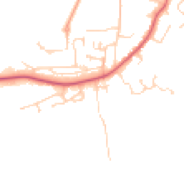 Daytime road noise heatmap for CM16 6BS