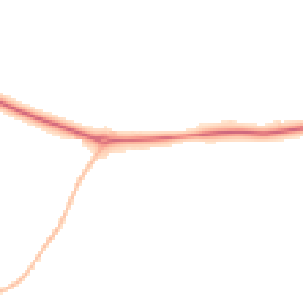 Night-time road noise heatmap for CM16 6EQ