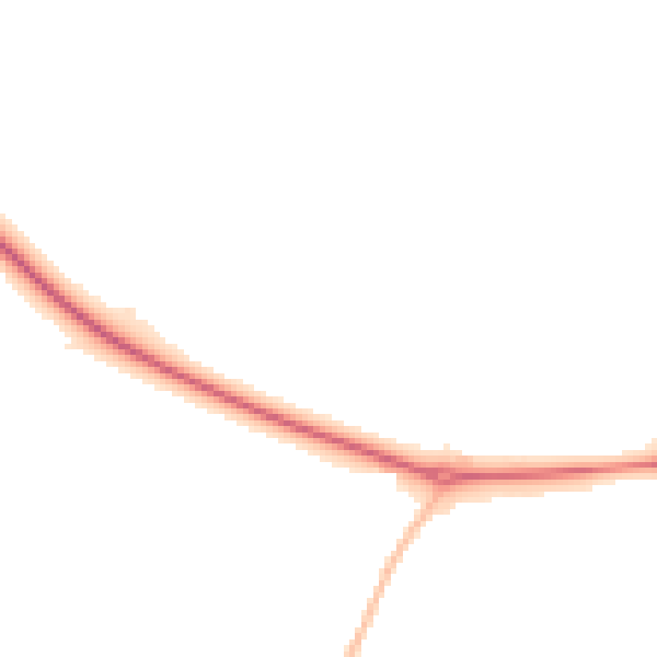 Night-time road noise heatmap for CM16 6EX