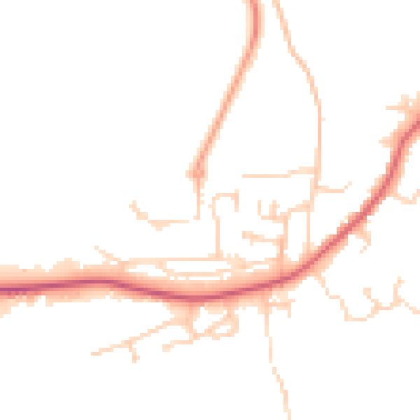Daytime road noise heatmap for CM16 6FP