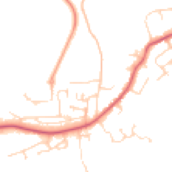 Daytime road noise heatmap for CM16 6JA