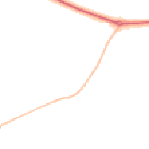 Night-time road noise heatmap for CM16 6JS