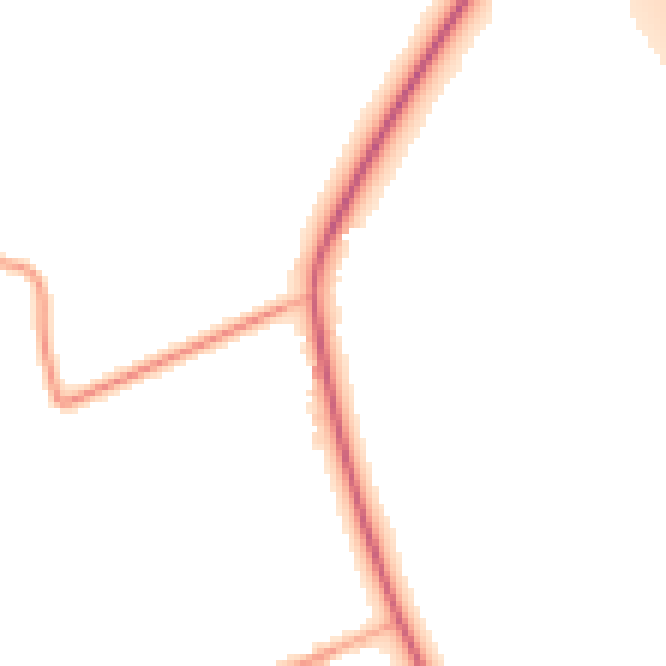 Daytime road noise heatmap for CM16 6LZ