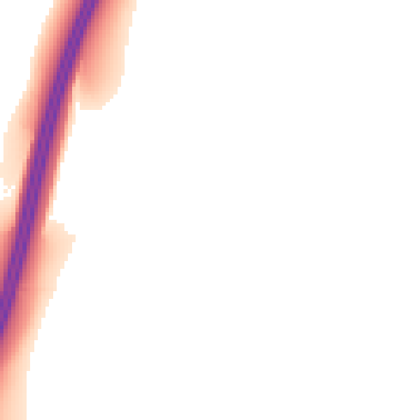 Night-time road noise heatmap for CM16 7FA