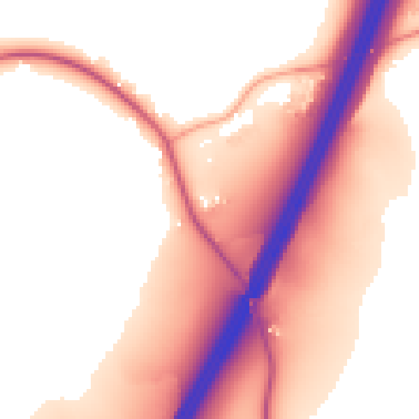 Daytime road noise heatmap for CM16 7NW